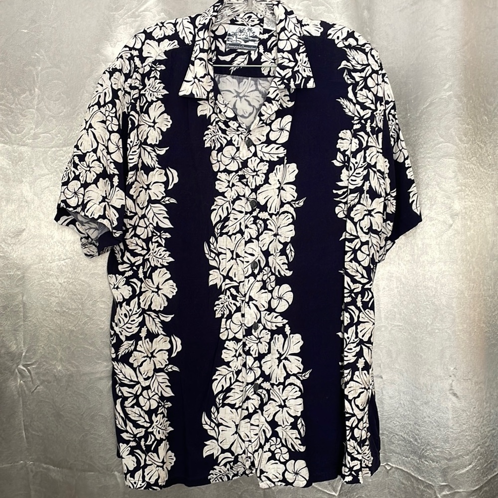 Pineapple Connection - men’s button down Hawaiian shirt, size L